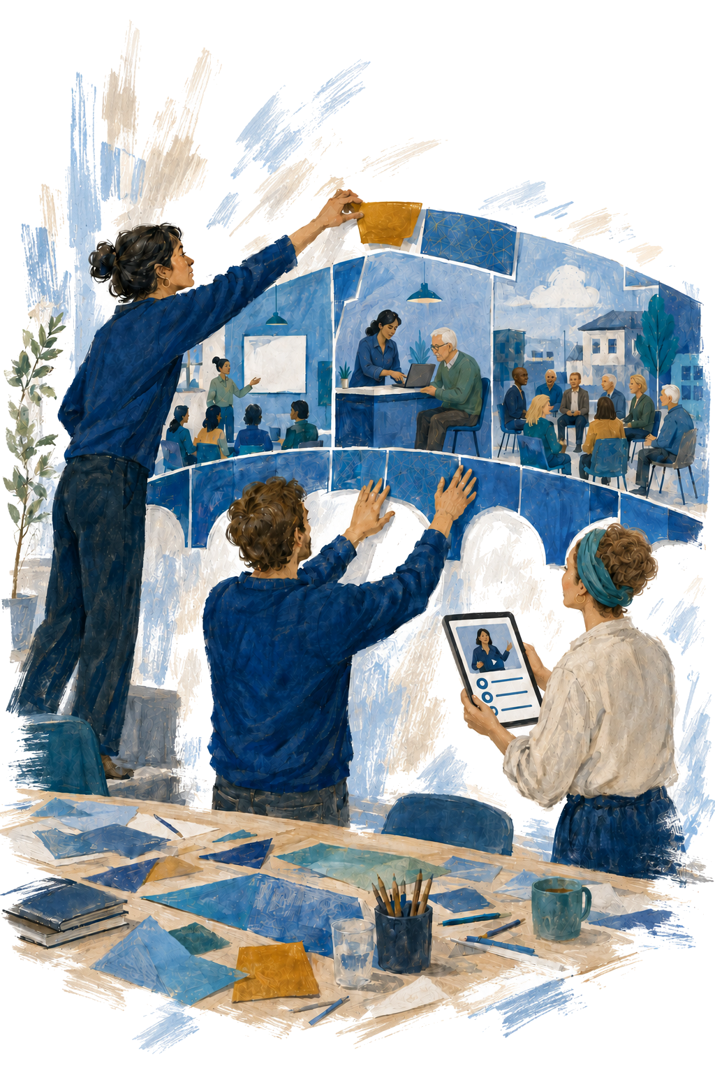 People building a bridge between education, technology, and local communities